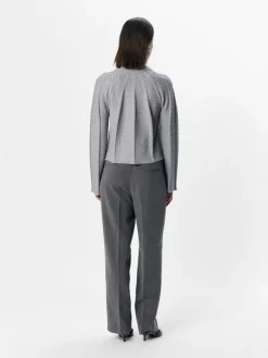 Object Pullover & Sweatshirts*OBJSADIE L/S RE PULLOVER E AW FAIR 24 Light Grey Melange