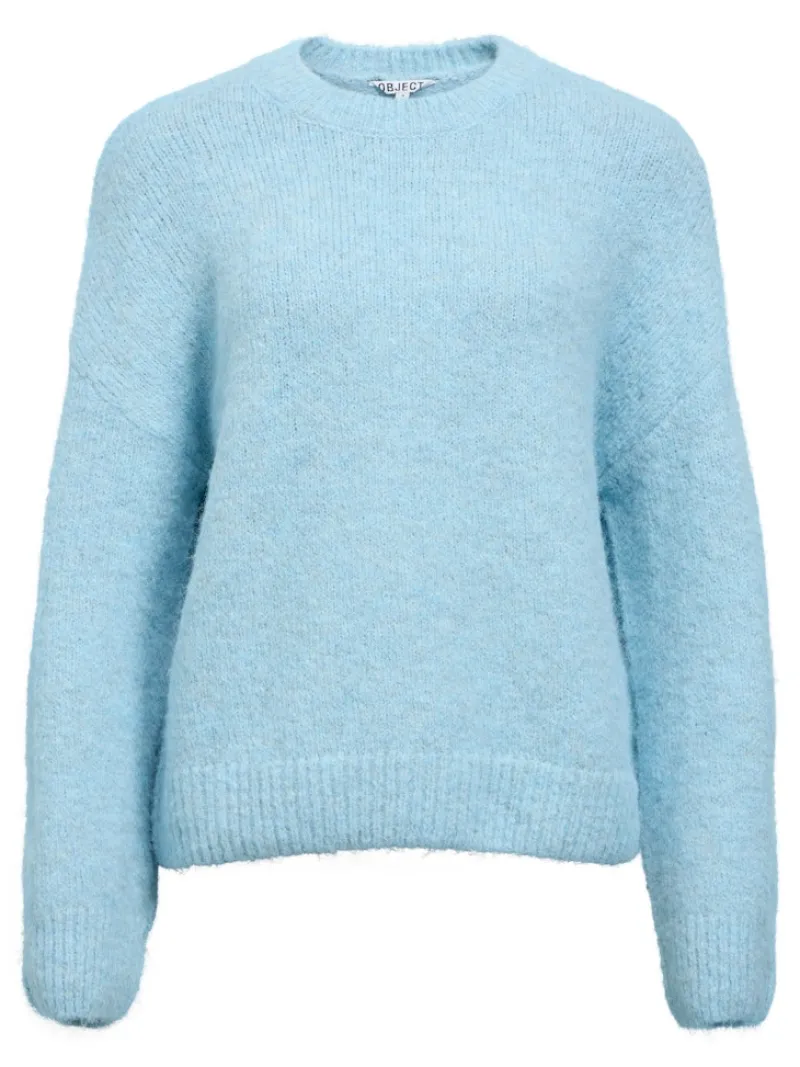 Object Pullover & Sweatshirts*OBJSAGGIA LS LO PULLOVER NOOS winter sky