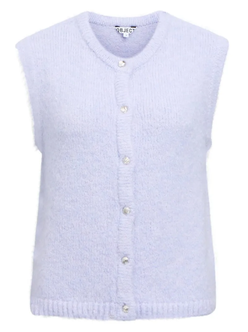 Object Pullover & Sweatshirts*OBJSAGGIA RE KNIT VEST CARDIGAN NOOS baby lavender