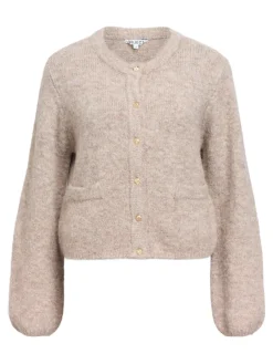 Object Pullover & Sweatshirts*OBJSAGGIA RE L/S KNIT CARDIGAN NOOS humus