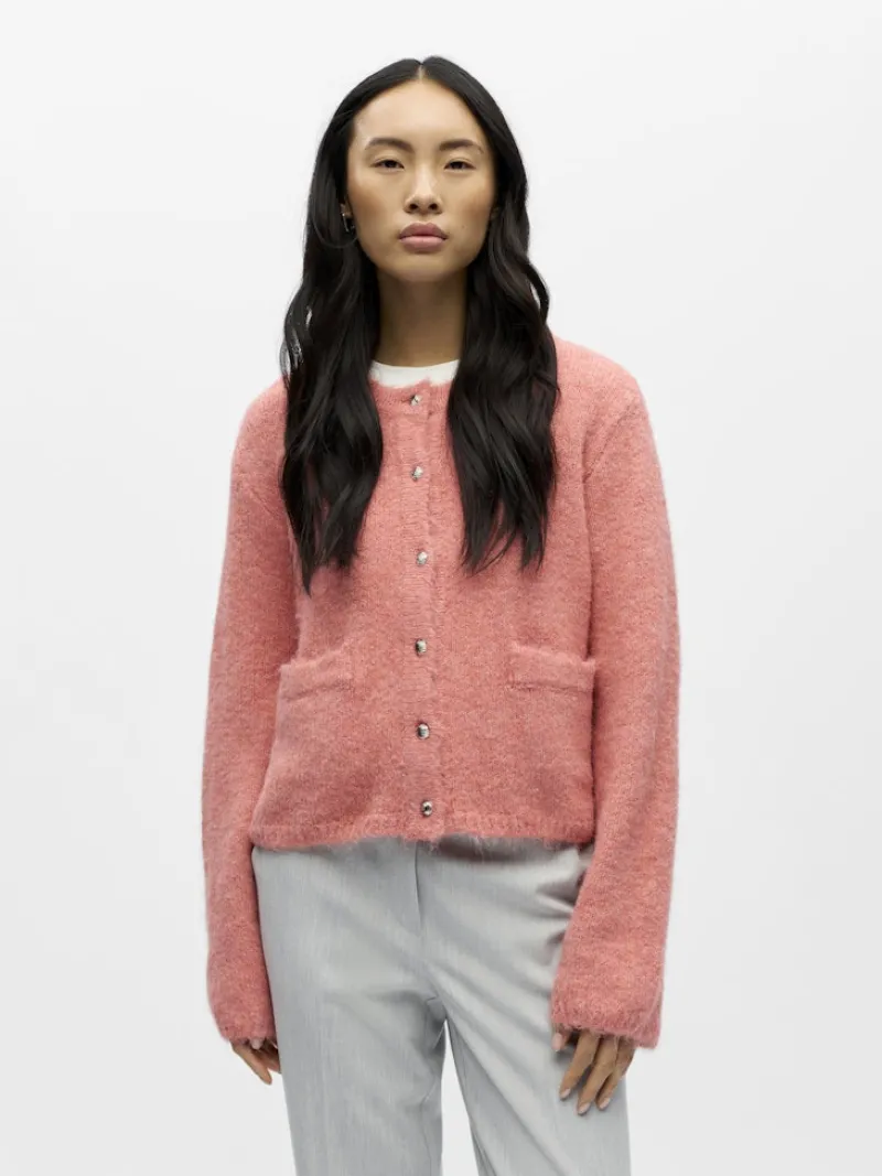 Object Pullover & Sweatshirts*OBJSAGGIA RE L/S KNIT CARDIGAN NOOS lantana