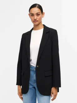 Object Jacken*OBJSIGRID L/S BLAZER NOOS Black