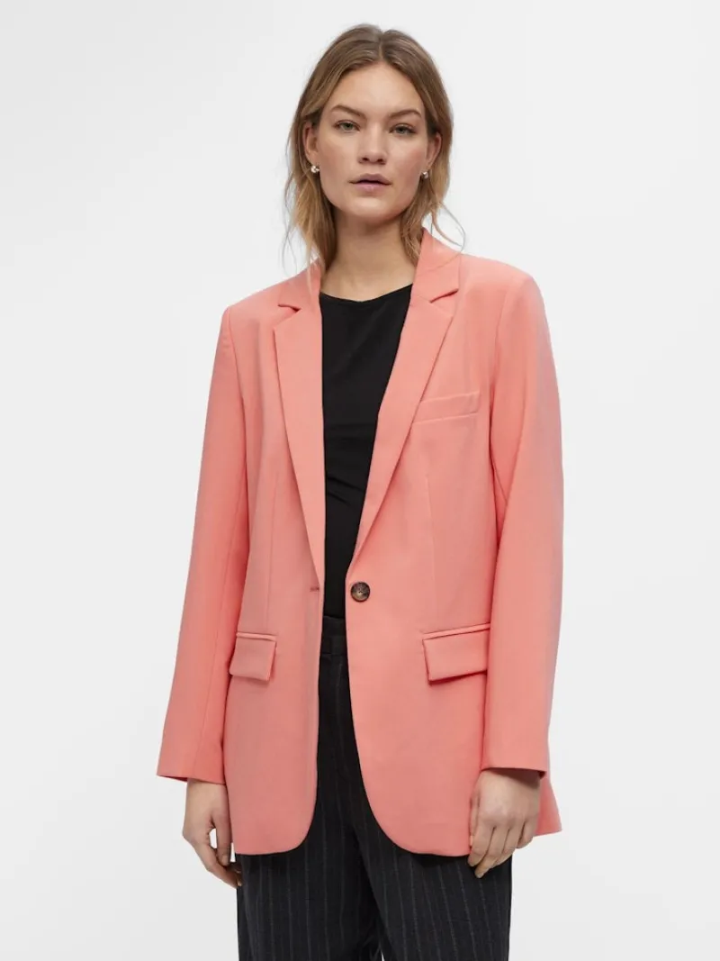 Object Jacken*OBJSIGRID L/S BLAZER NOOS georgia peach