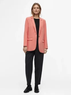 Object Jacken*OBJSIGRID L/S BLAZER NOOS georgia peach