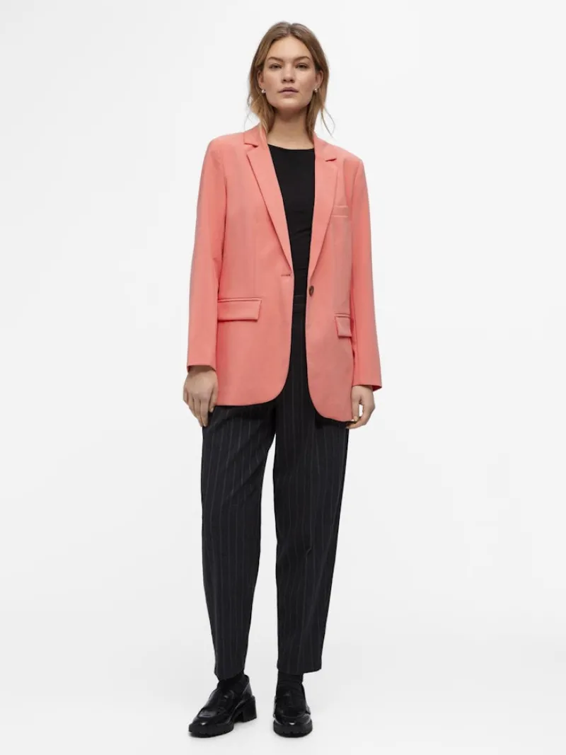 Object Jacken*OBJSIGRID L/S BLAZER NOOS georgia peach