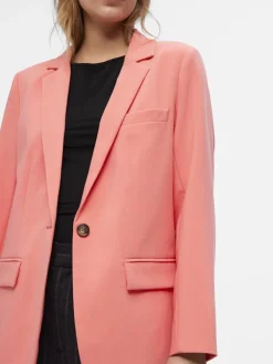 Object Jacken*OBJSIGRID L/S BLAZER NOOS georgia peach