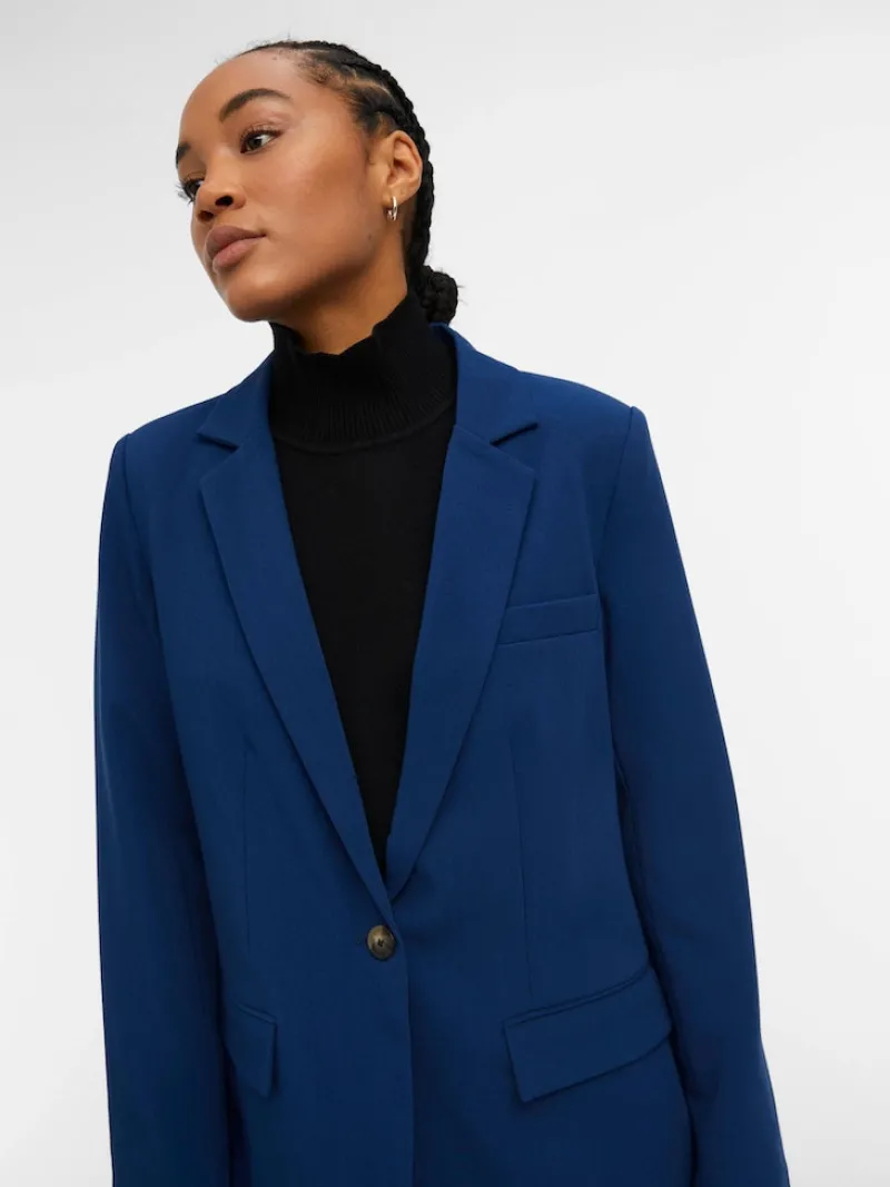 Object Jacken*OBJSIGRID L/S BLAZER NOOS estate blue