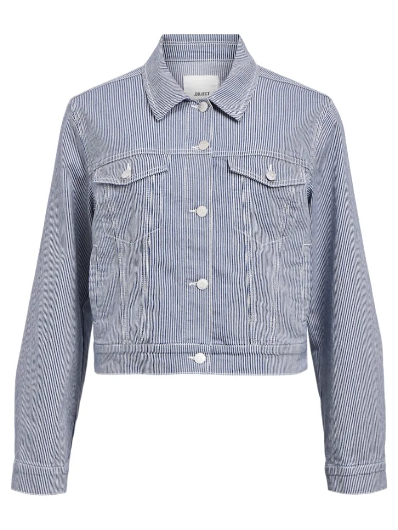 Object Jacken*OBJSOLA TWILL JACKET 132 Light Blue Denim