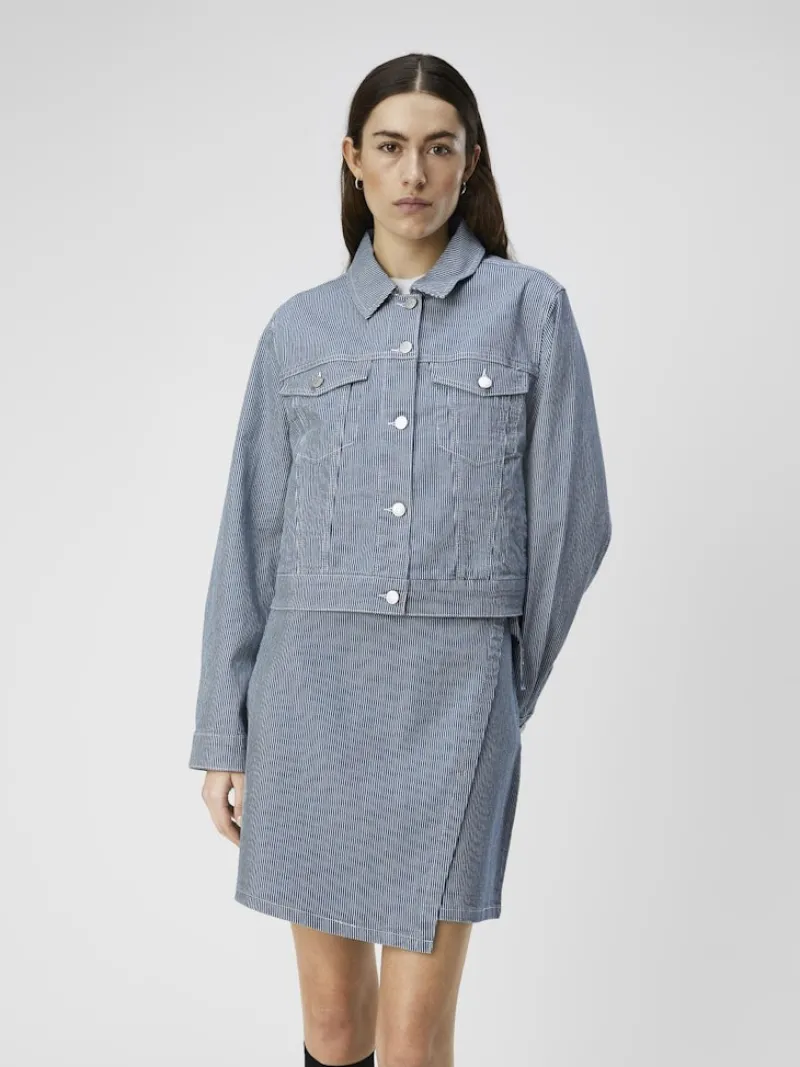 Object Jacken*OBJSOLA TWILL JACKET 132 Light Blue Denim