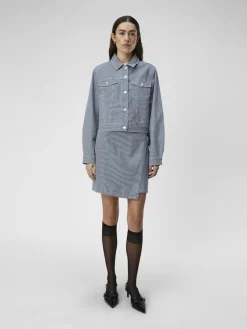 Object Jacken*OBJSOLA TWILL JACKET 132 Light Blue Denim