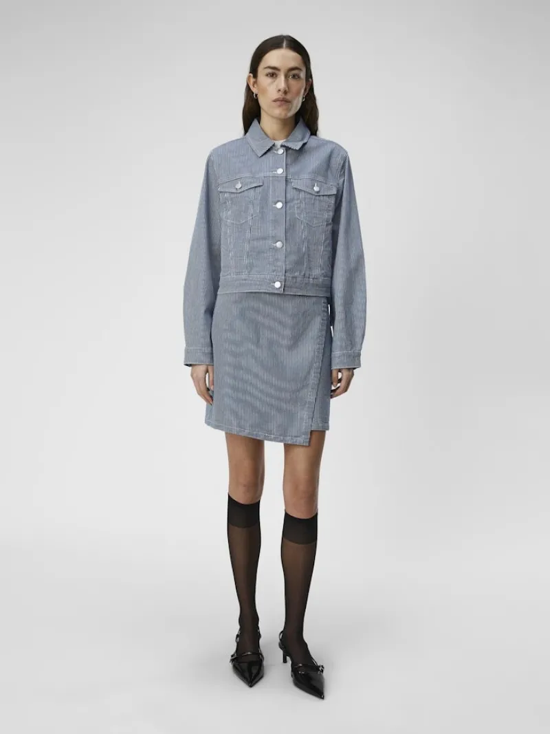 Object Jacken*OBJSOLA TWILL JACKET 132 Light Blue Denim