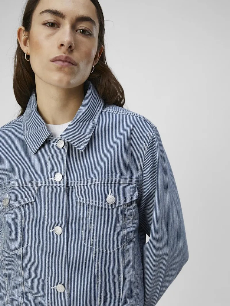 Object Jacken*OBJSOLA TWILL JACKET 132 Light Blue Denim