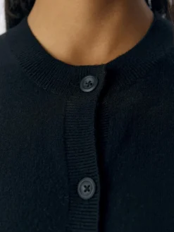 Object Pullover & Sweatshirts*OBJTHESS L/S SHORT CARDIGAN NOOS Black