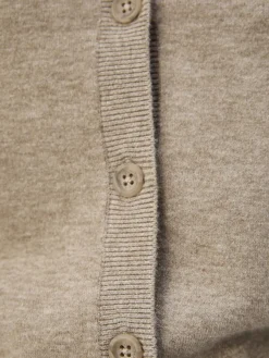 Object Pullover & Sweatshirts*OBJTHESS L/S SHORT CARDIGAN NOOS desert taupe