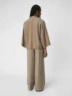 Object Blusen*OBJTILDA BOXY SHIRT NOOS Fossil