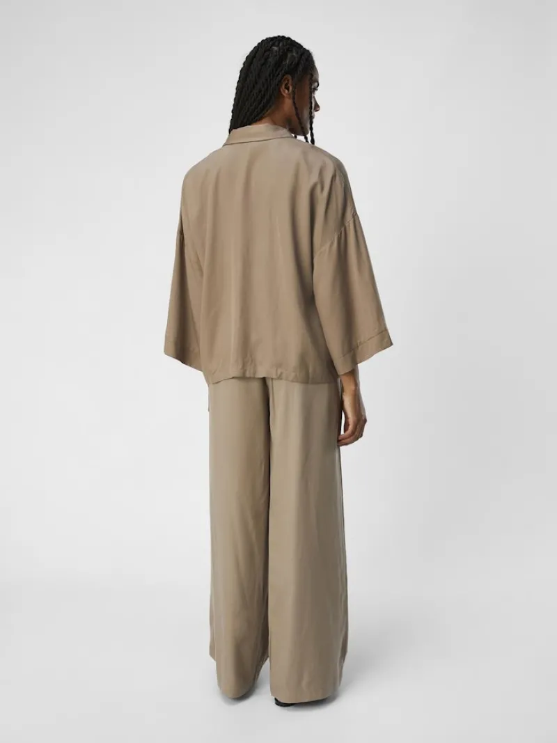 Object Blusen*OBJTILDA BOXY SHIRT NOOS Fossil