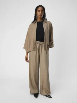 Object Blusen*OBJTILDA BOXY SHIRT NOOS Fossil