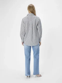 Object Blusen*OBJTUTTA LO L/S SHIRT NOOS white1