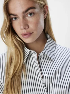 Object Blusen*OBJTUTTA LO L/S SHIRT NOOS white1