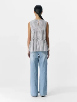 Object Shirts*OBJTUTTA S/L LO O-NECK TOP DIV white