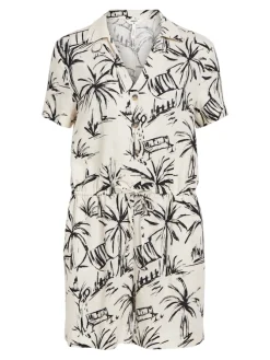 Object Kleider*OBJVIGGA S/S PLAYSUIT 132 sandshell