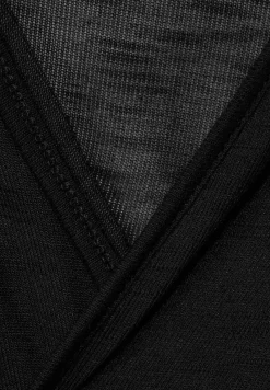 Street One Shirts*Offene Shirtjacke Black