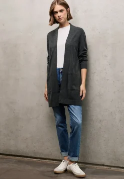 STREET ONE STUDIO Pullover & Sweatshirts*Offener Cardigan industrial grey mel.