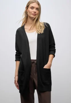 Street One Pullover & Sweatshirts*Offener Cosy Cardigan Black