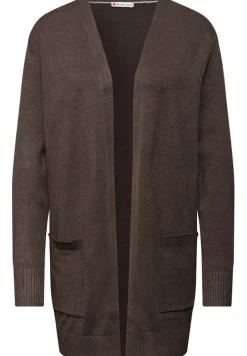 Street One Pullover & Sweatshirts*Offener Cosy Cardigan dark nomad brown mel.