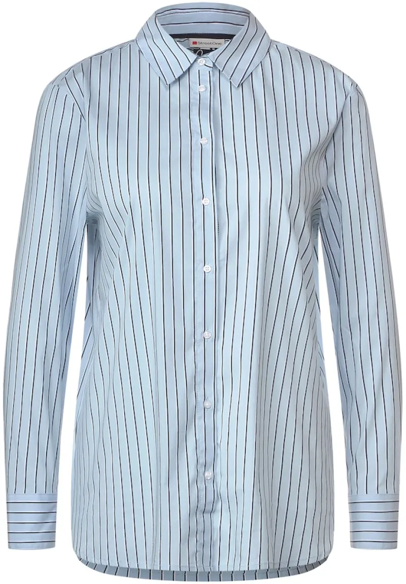 Street One Blusen*Office Streifenbluse light sublime blue