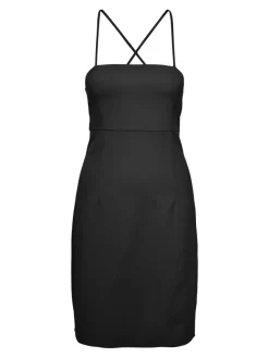 Only Kleider*ONLABBA STRAP SLIM SLIT DRESS CC TLR Black