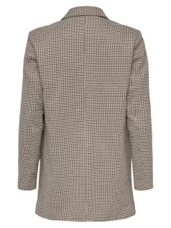 Only Jacken*ONLADISON L/S CHECK BLAZER TLR OS NOOS white sand