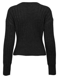 Only Pullover & Sweatshirts*ONLAGNES LS RIB HIGHNECK CC KNT Black