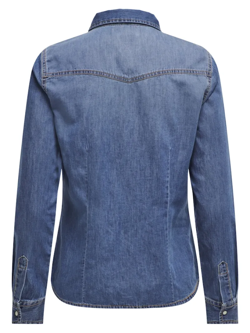 Only Blusen*ONLALEXA L/S DNM SHIRT ANA NOOS medium blue denim2