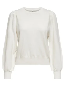 Only Pullover & Sweatshirts*ONLALEXA PUFF L/S PULLOVER KNT Cloud Dancer