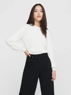 Only Pullover & Sweatshirts*ONLALEXA PUFF L/S PULLOVER KNT Cloud Dancer