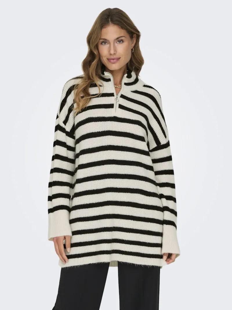 Only Pullover & Sweatshirts*ONLALFRIDA L/S HALF-ZIP CC KNT tofu