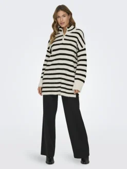 Only Pullover & Sweatshirts*ONLALFRIDA L/S HALF-ZIP CC KNT tofu