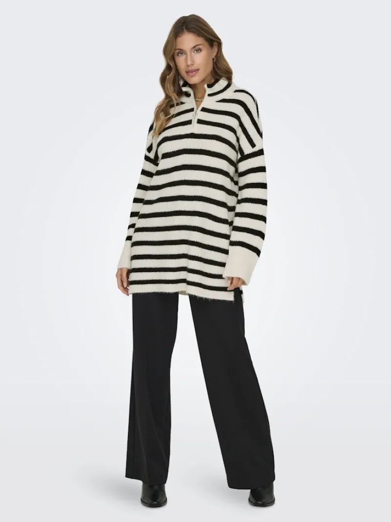 Only Pullover & Sweatshirts*ONLALFRIDA L/S HALF-ZIP CC KNT tofu