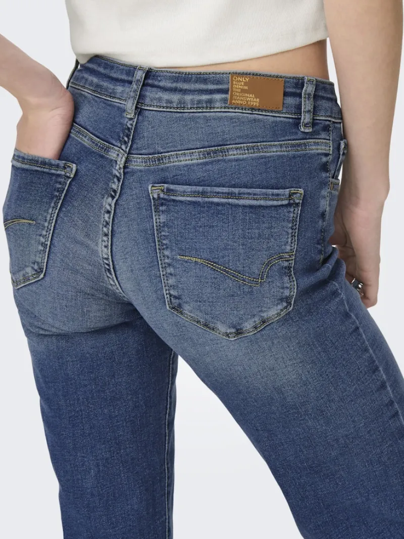 Only Jeans*ONLALICIA REG STRT DNM DOT879 NOOS Medium Blue Denim