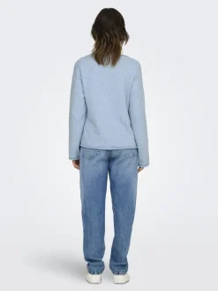 Only Pullover & Sweatshirts*ONLALVILDA LS O-NECK CC KNT soft chambray