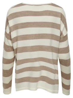 Only Pullover & Sweatshirts*ONLAMALIA L/S V-NECK PULLOVER CC KNT cloud dancer1