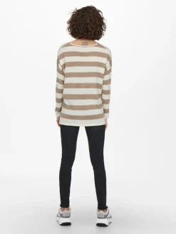 Only Pullover & Sweatshirts*ONLAMALIA L/S V-NECK PULLOVER CC KNT cloud dancer1