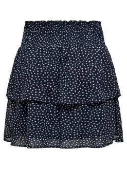 Only Röcke*ONLANN STAR LAYER SMOCK SKIRT PTM Night Sky-DOT W. MACADAMIA