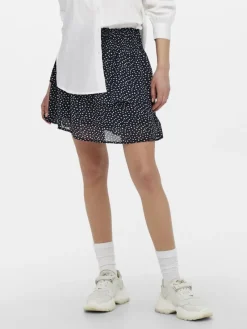Only Röcke*ONLANN STAR LAYER SMOCK SKIRT PTM Night Sky-DOT W. MACADAMIA