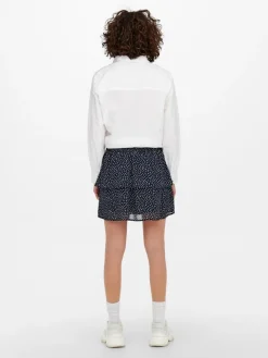 Only Röcke*ONLANN STAR LAYER SMOCK SKIRT PTM Night Sky-DOT W. MACADAMIA