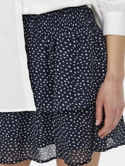 Only Röcke*ONLANN STAR LAYER SMOCK SKIRT PTM Night Sky-DOT W. MACADAMIA