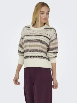 Only Pullover & Sweatshirts*ONLARIANNE L/S PULLOVER KNT NOOS pumice stone1