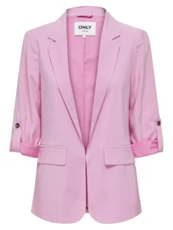 Only Jacken*ONLARIS LIFE 3/4 LOOSE BLAZER CC WVN begonia pink