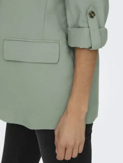 Only Jacken*ONLARIS LIFE 3/4 LOOSE BLAZER CC WVN lily pad